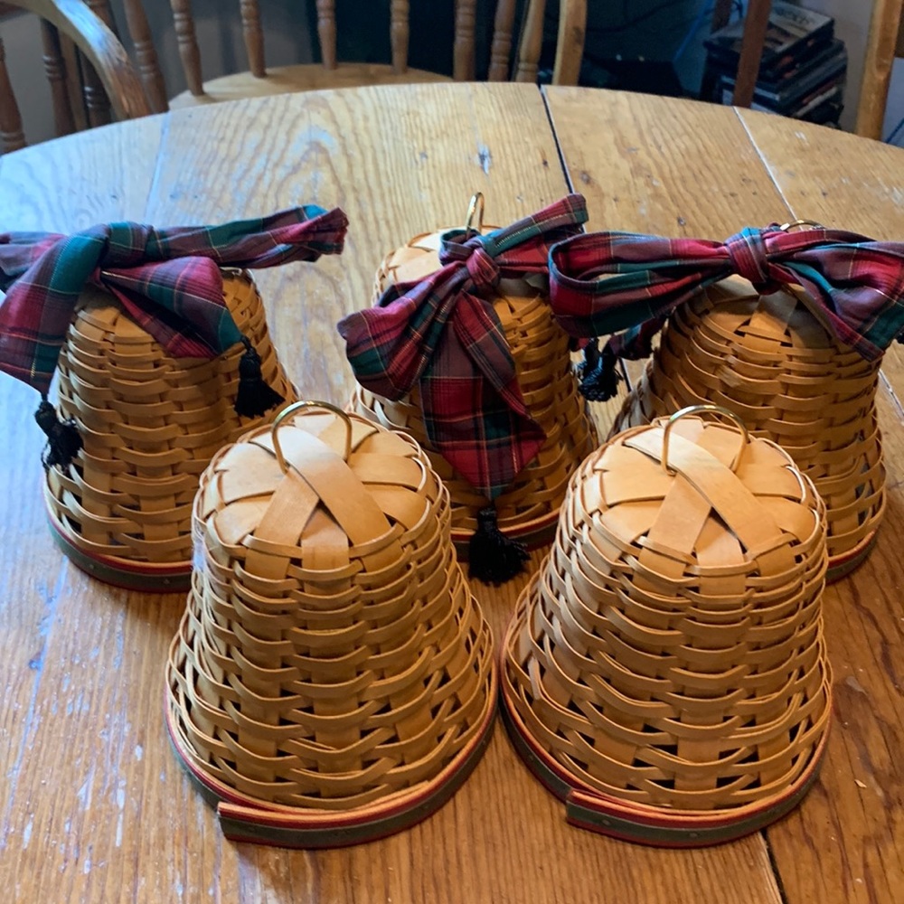 Five Longaberger Bells.
